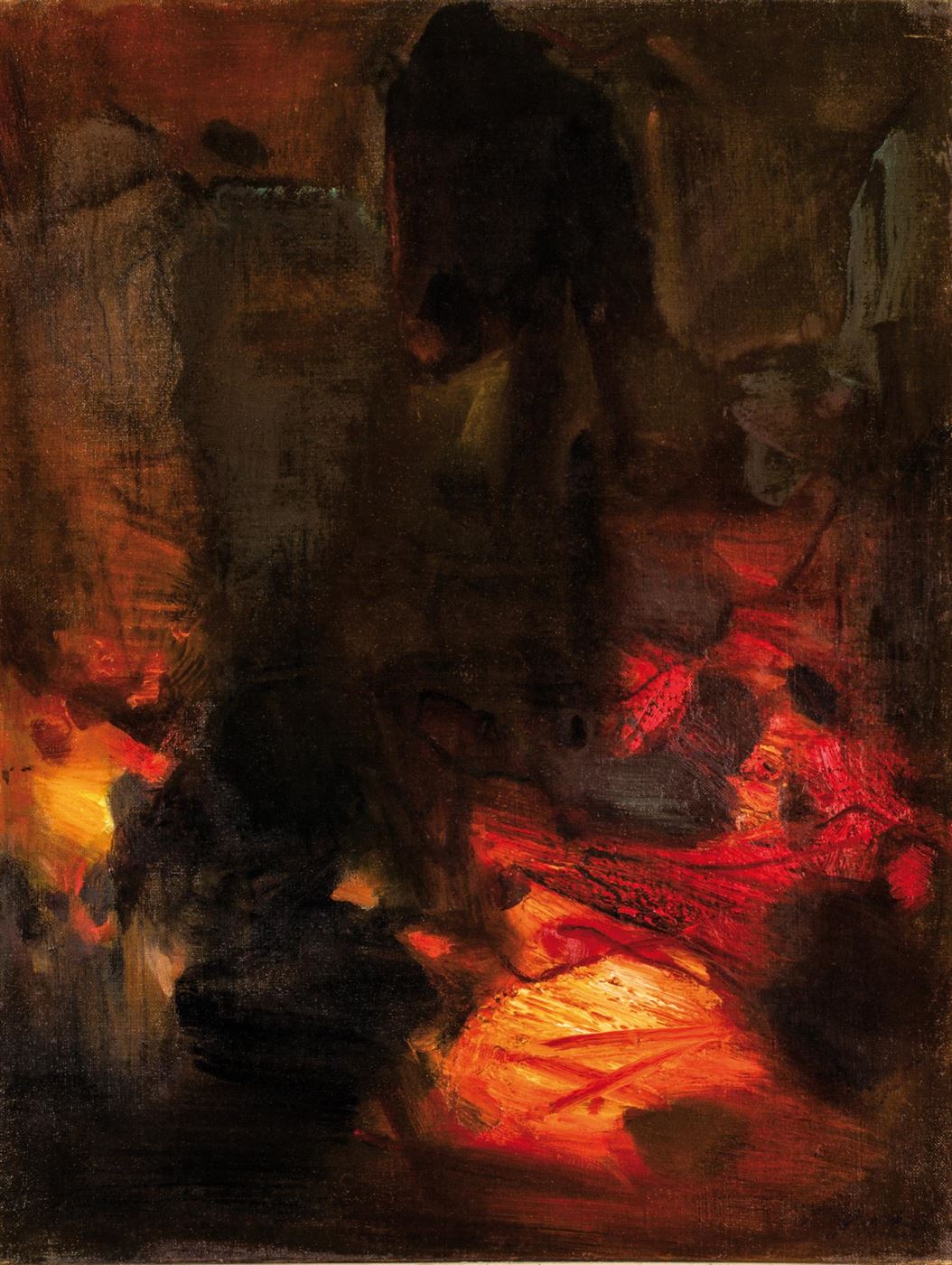 CHU TEH-CHUN (1920-2014)  Huile sur toile