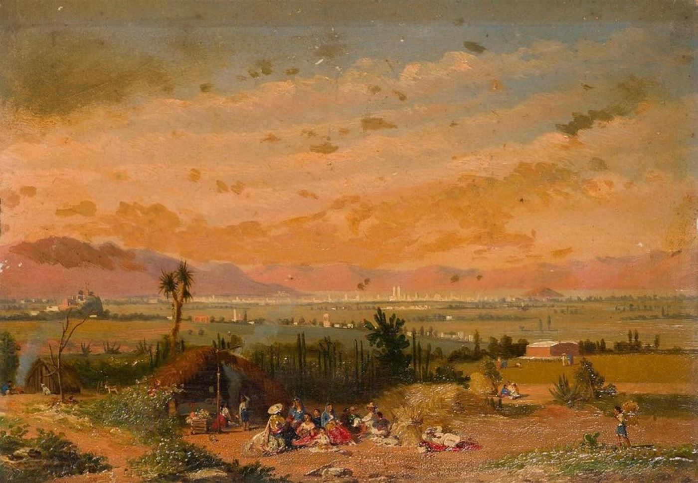Conrad Wise CHAPMAN (1842-1910) Campement dans la vallée de Mexico